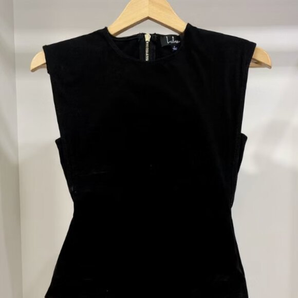 LuLus Copycat Black Sleeveless Muscle Bodysuit Small - Picture 1 of 3